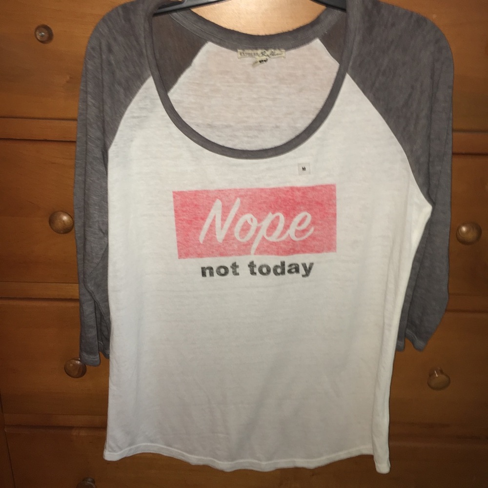 NOPE NOT TODAY graphic tank from express