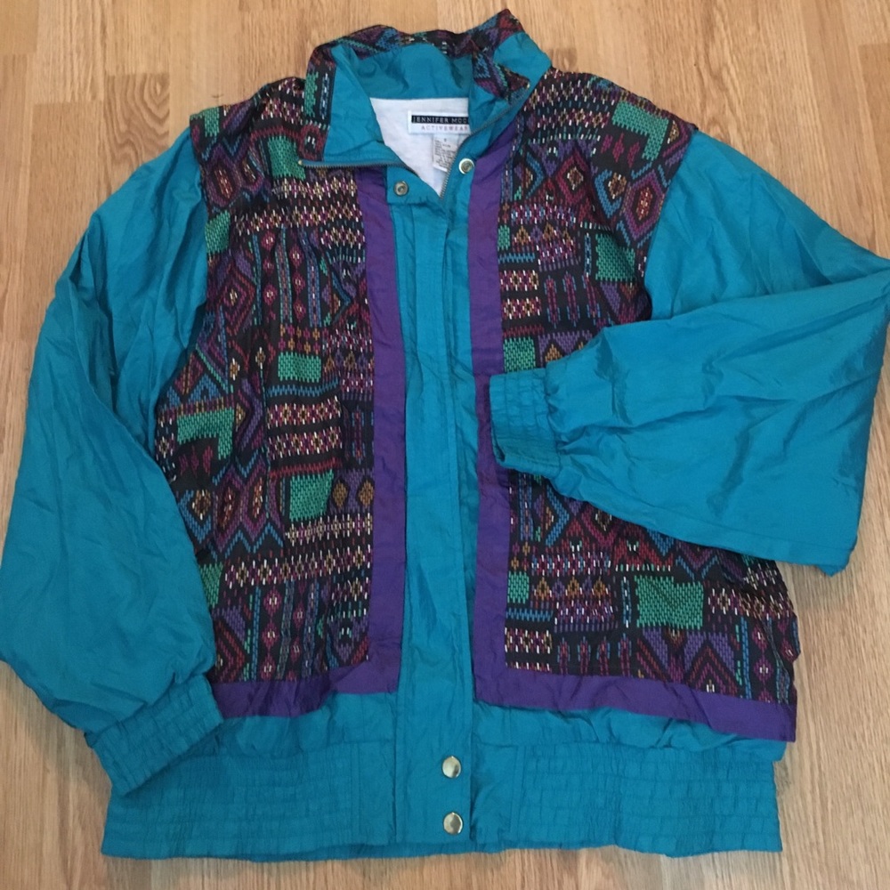 Colorful Retro Vintage Windbreaker