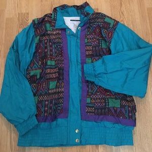 Colorful Retro Vintage Windbreaker