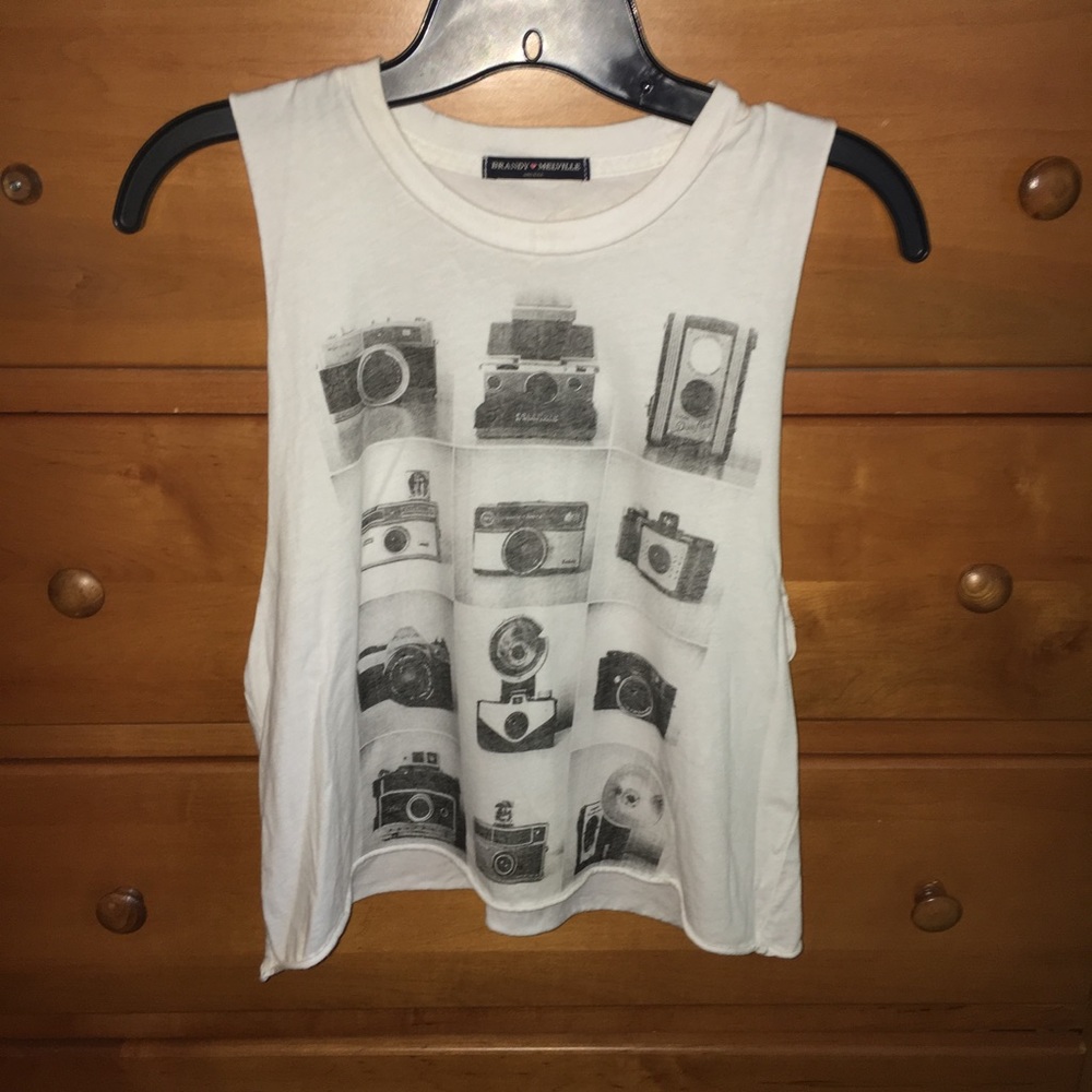 Vintage brandy graphic muscle tank