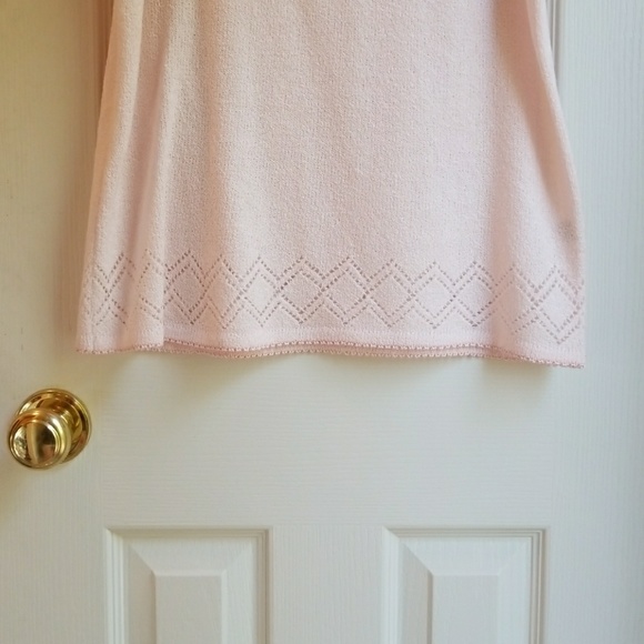 CAROLYN TAYLOR ESSENTIALS BABY PINK PULLOVER SZ S - Picture 3 of 4