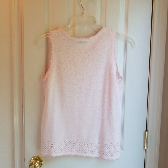 CAROLYN TAYLOR ESSENTIALS BABY PINK PULLOVER SZ S - Picture 4 of 4