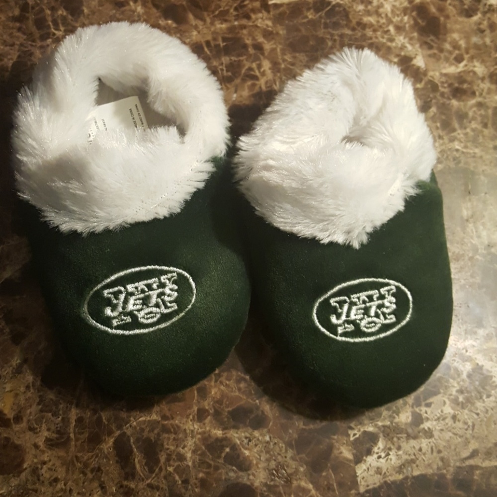 New York jets infant slippers