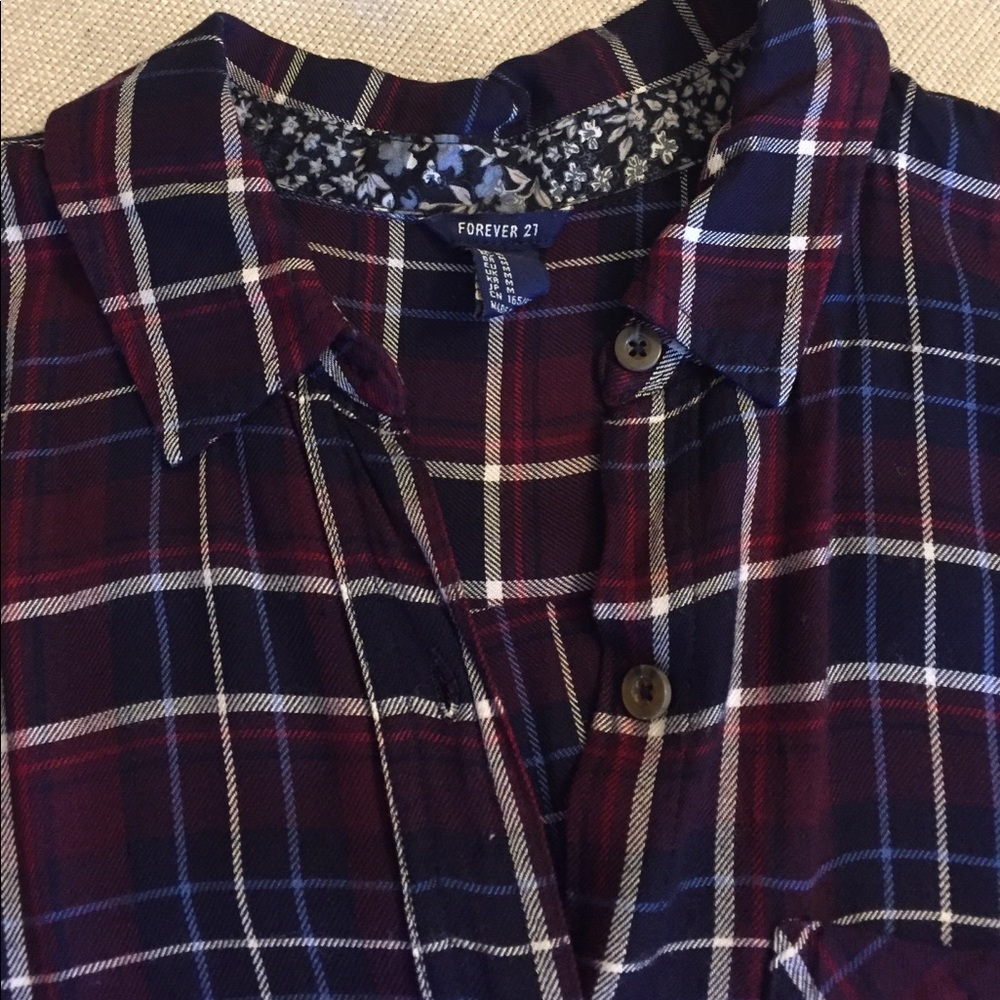 Maroon Plaid Button Down