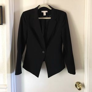 Black one button blazer from H&M sz 8