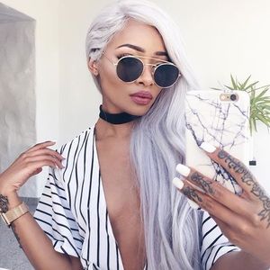 Brow Bar “Jaylin” Circle Sunglasses