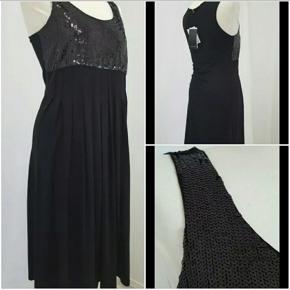 MALVIN sequin vest dress jersey stretch nwt $149