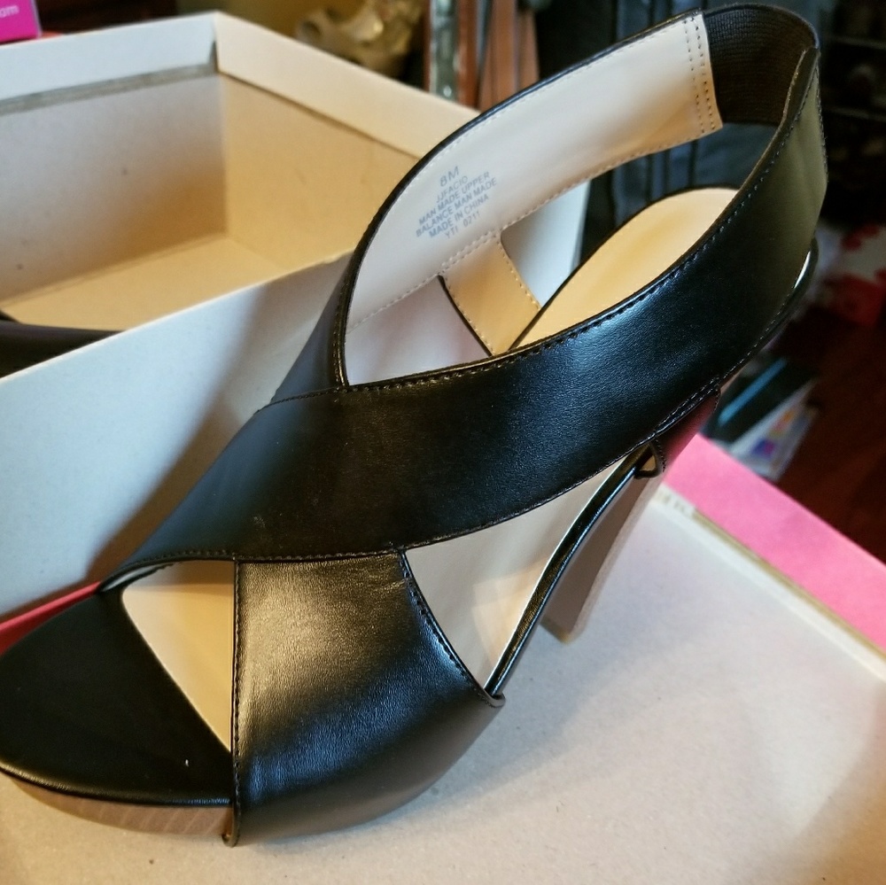 Black High heel Sandal (New)