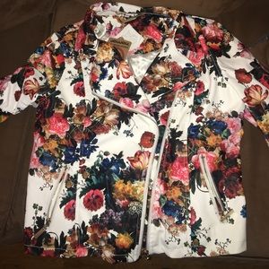 Vegan Leather Motto Jacket