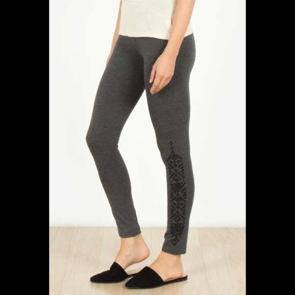 Function & Fringe Pants - Embroidered aztec leggings