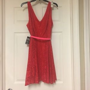 Express Red Lace Dress Size 10