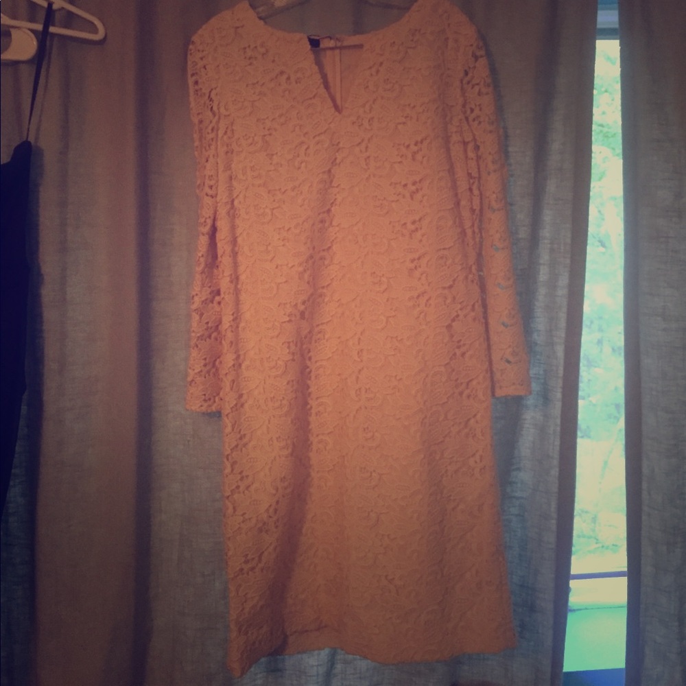 Cream Lace Cocktail Dress