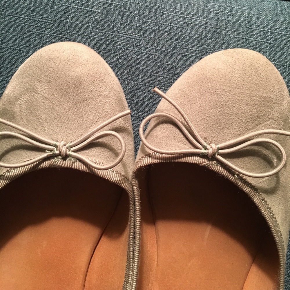 Light green flats