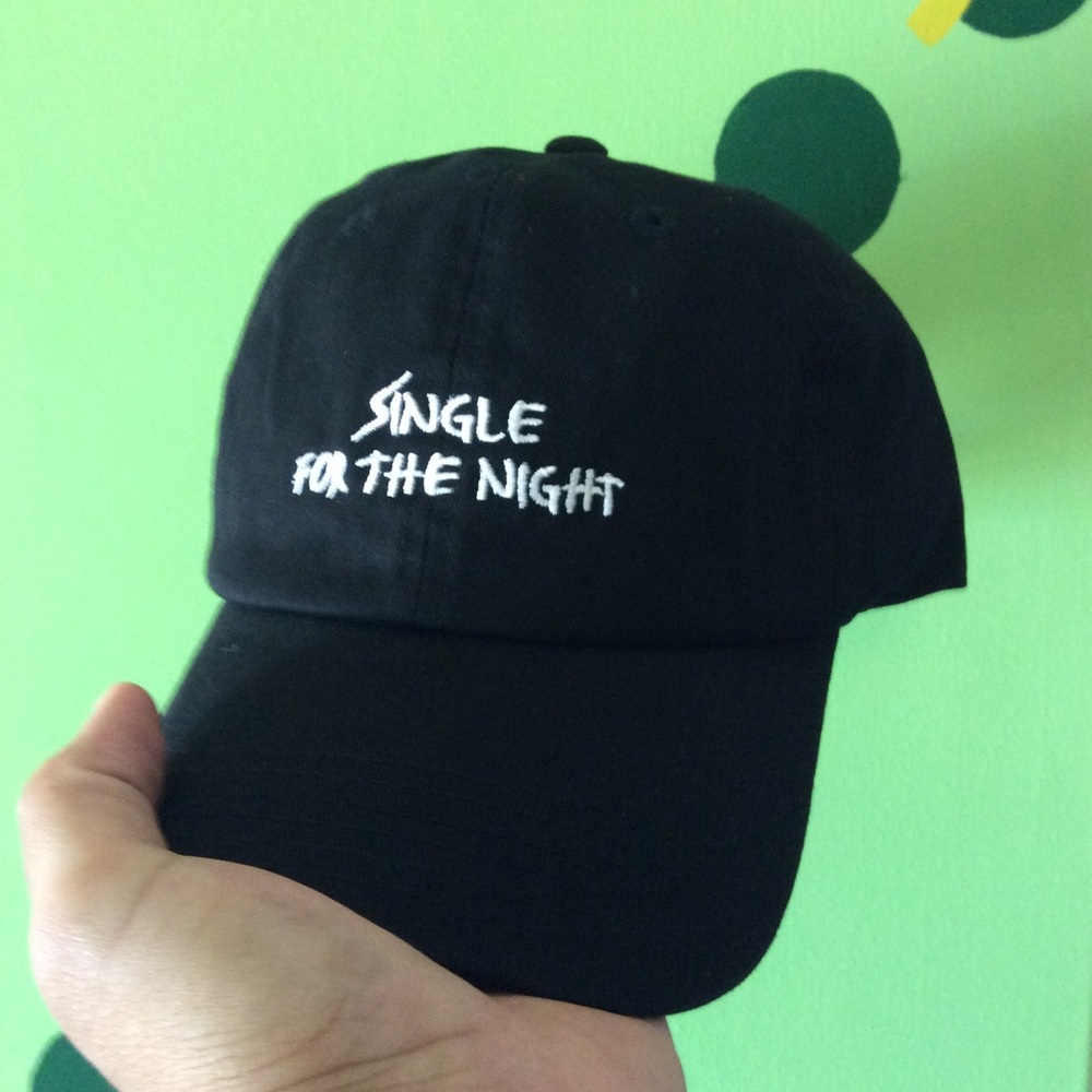 Single for the night dad hat NWT