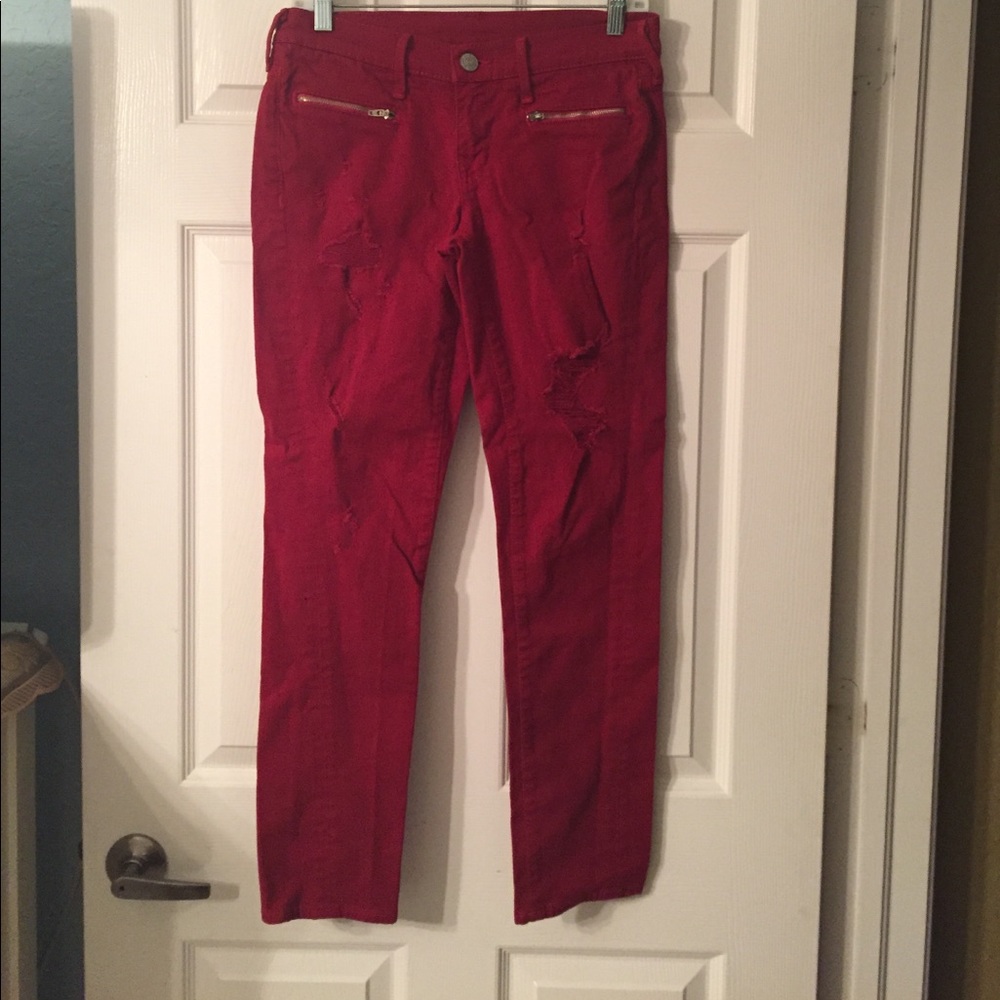 True Religion Cranberry Skinny Jeans