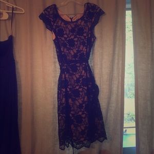 Black, Lace Maternity Cocktail Dress