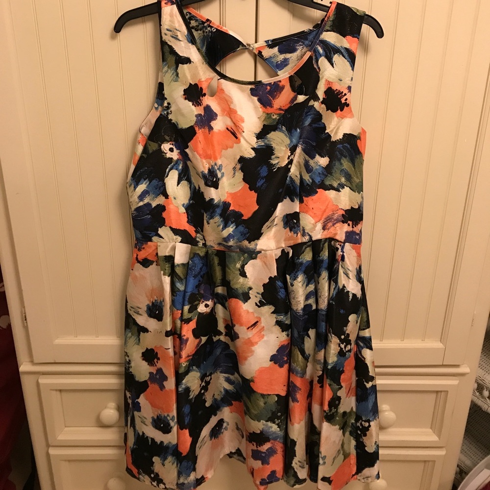 Multi color floral dress