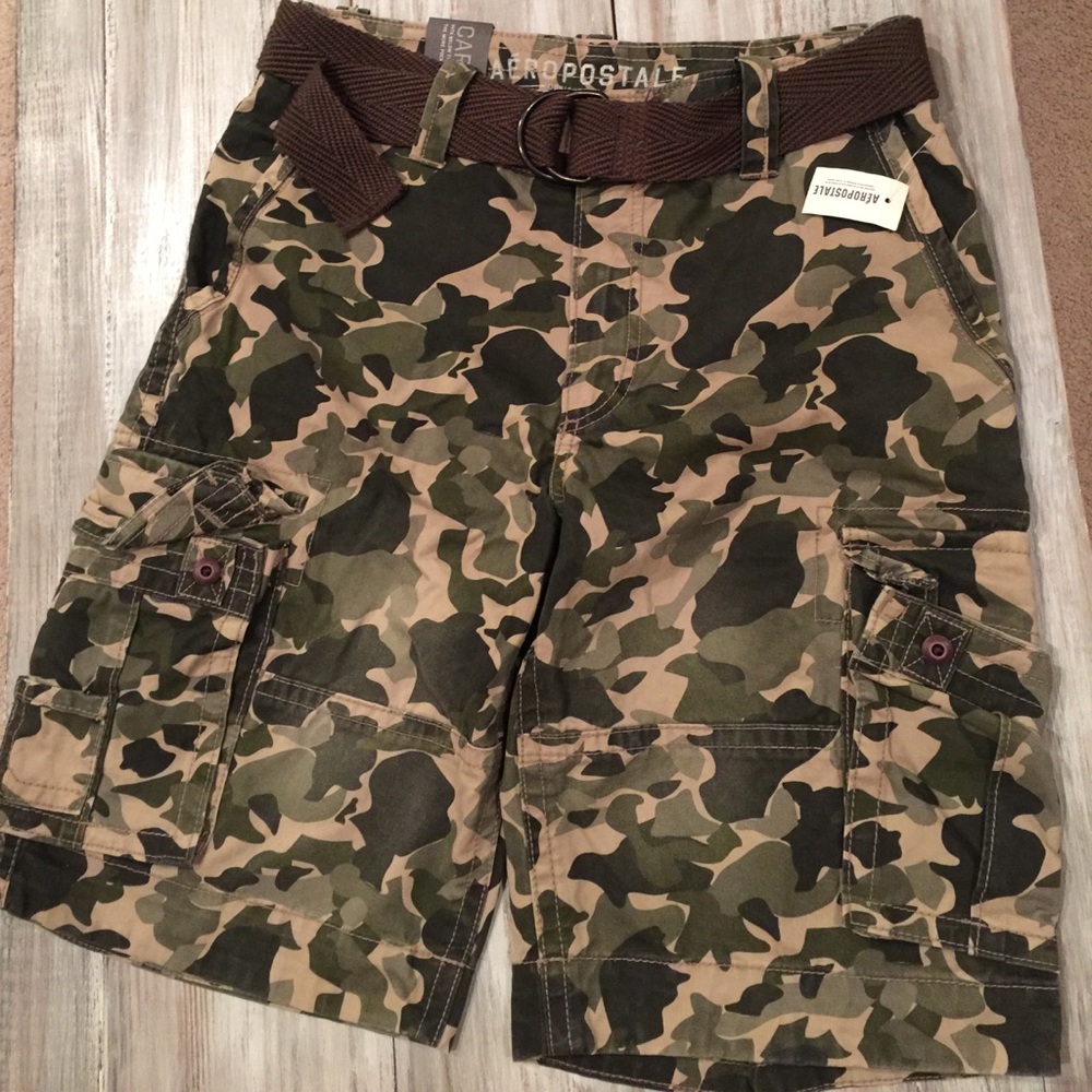 Men's camo cargo shorts