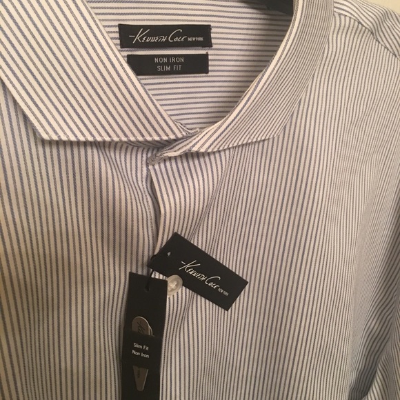 New KENNETH COLE Mens Shirt Sz 17 1/2 - Picture 5 of 5