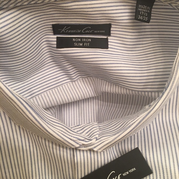 New KENNETH COLE Mens Shirt Sz 17 1/2 - Picture 2 of 5