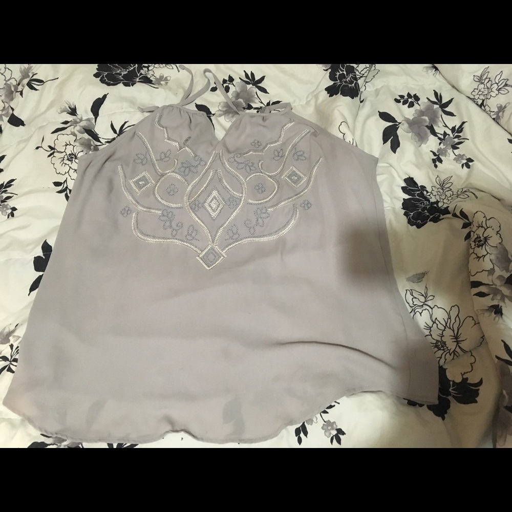 Dressy embroidered tank