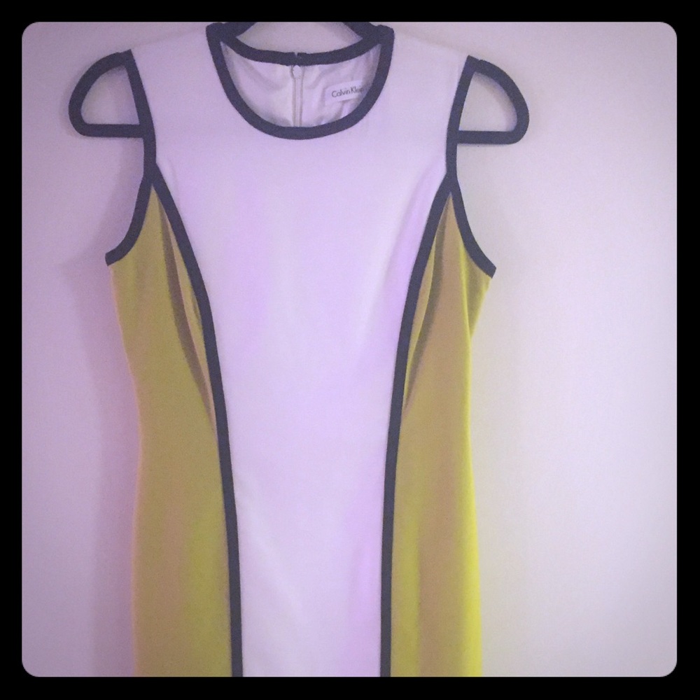 Stylish block colored dress