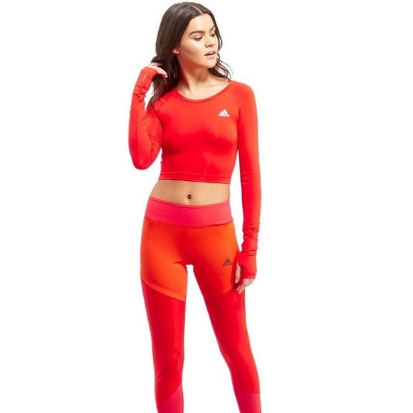 adidas techfit crop top