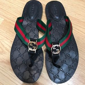 Web GG Gucci Slide Sandal