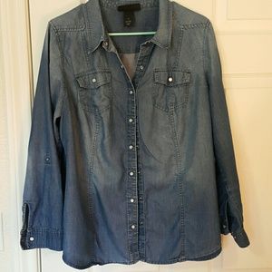 Lane Bryant Denim Shirt