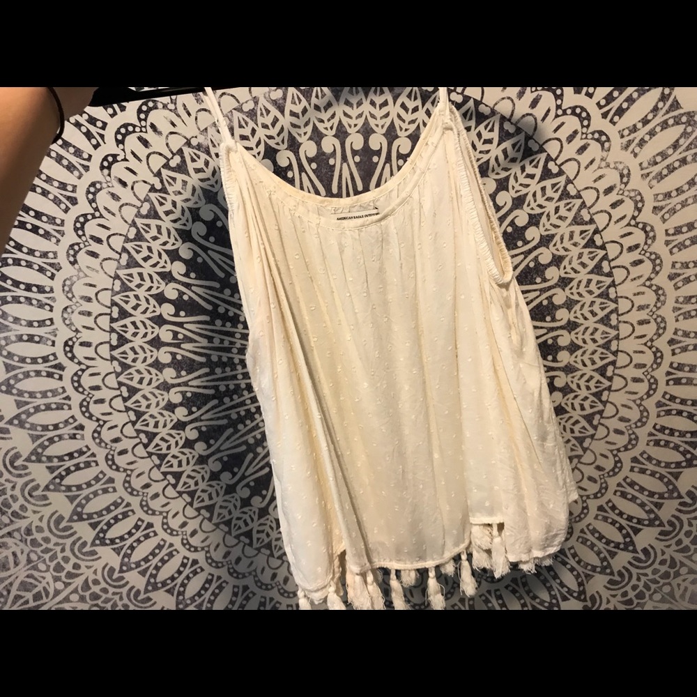 American eagle off the shoulder shirt