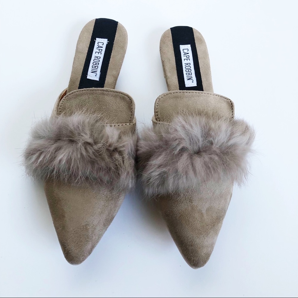 Taupe pointed mule - Picture 3 of 6