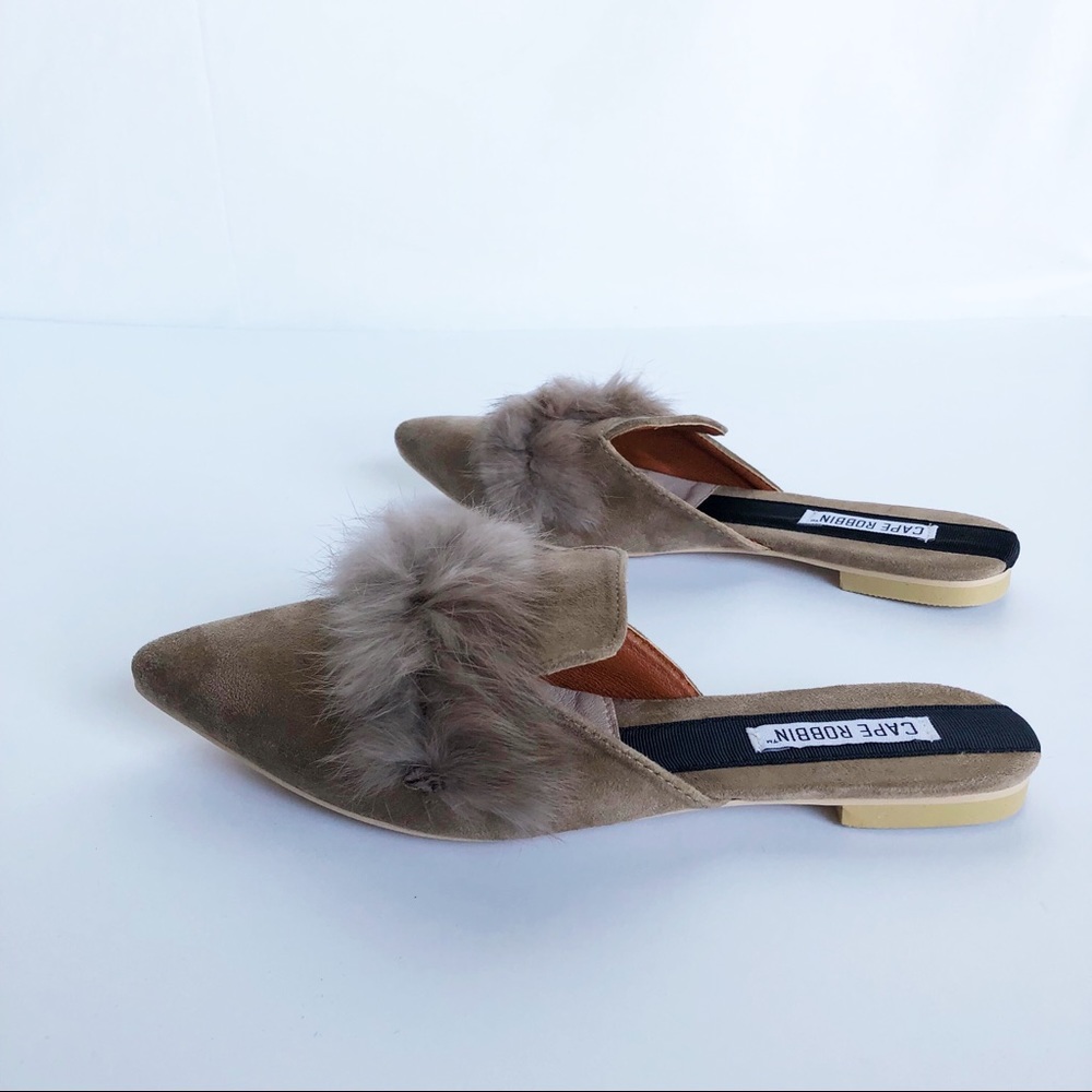 Taupe pointed mule - Picture 4 of 6