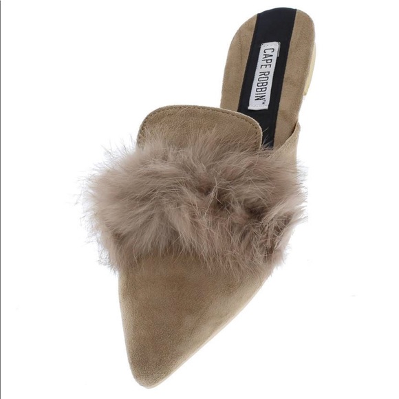 Taupe pointed mule - Picture 6 of 6