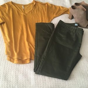 3/4 sleeve Dolman style top