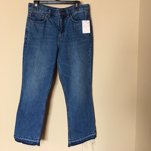 Free People cropped release hem jeans - Picture 2 of 6
