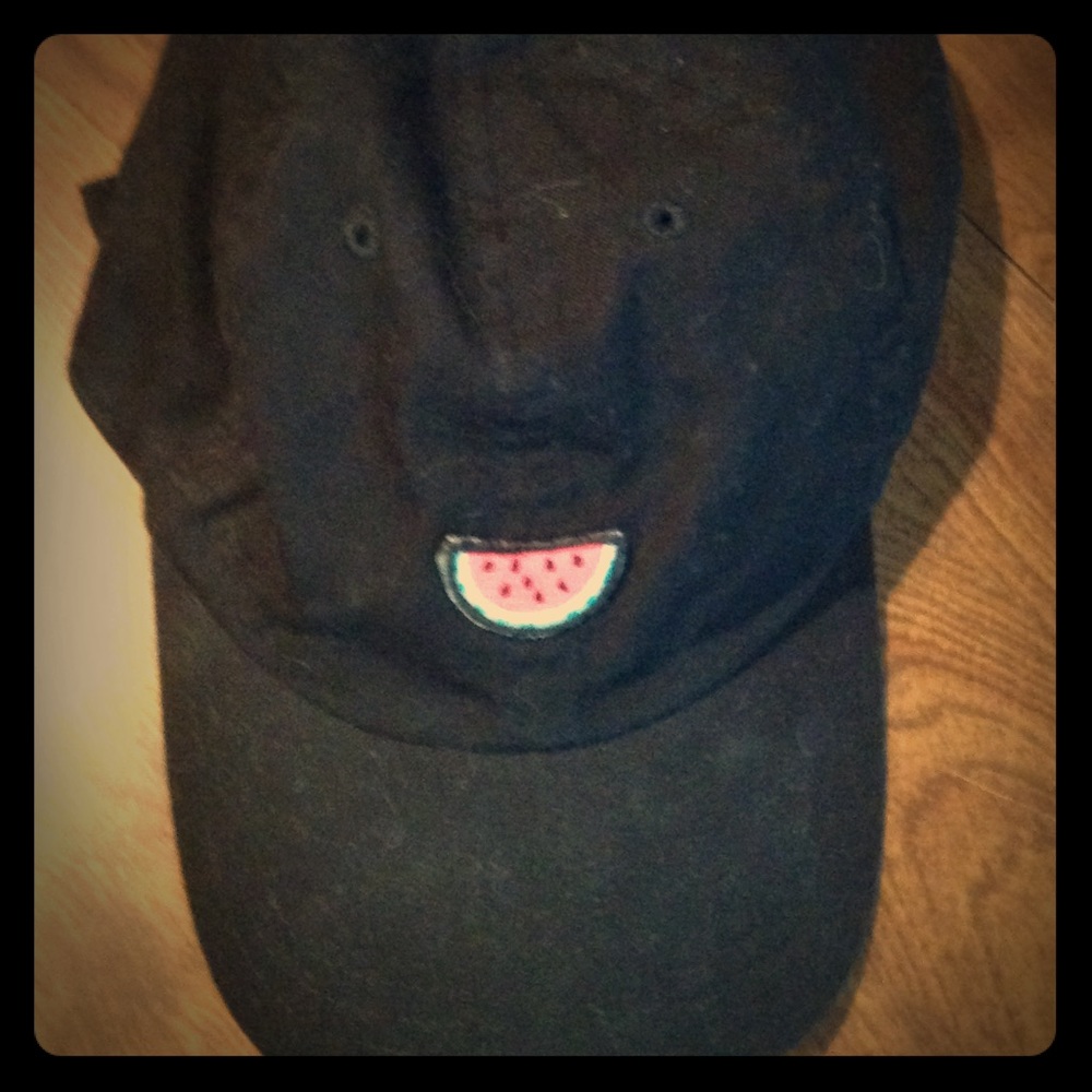 Pink Victoria's Secret watermelon hat