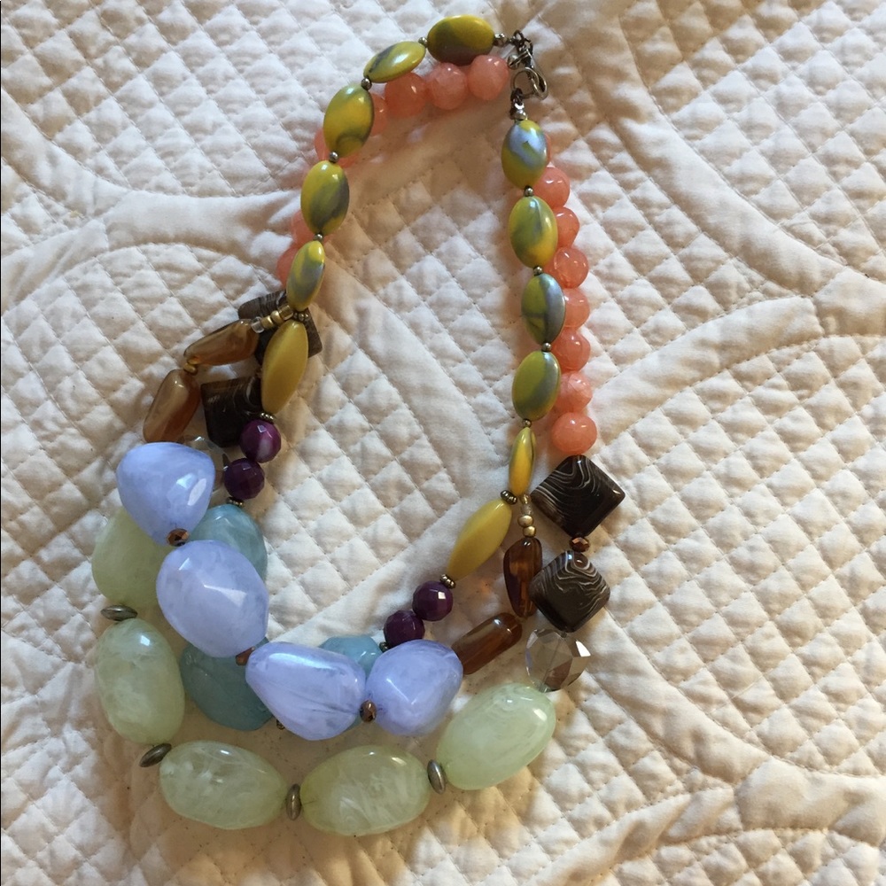 Beautiful colorful beaded necklace