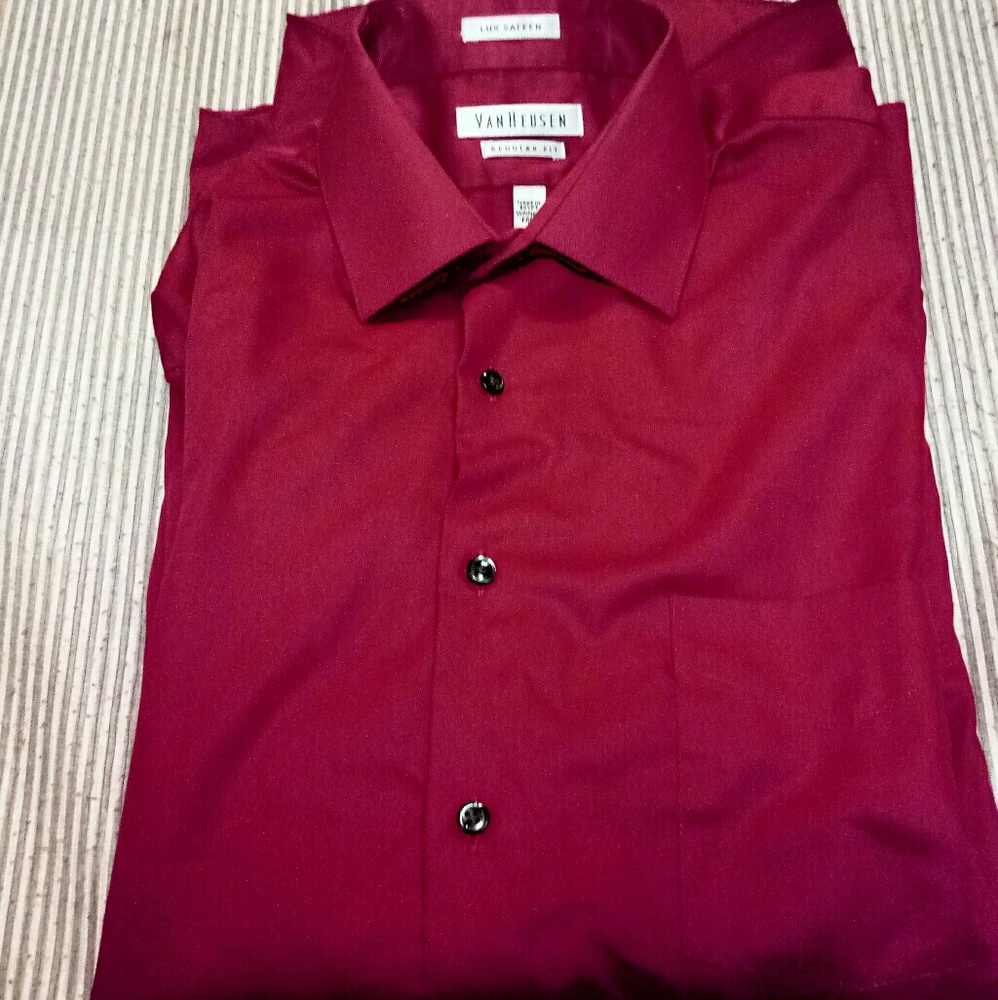 Red dress shirt