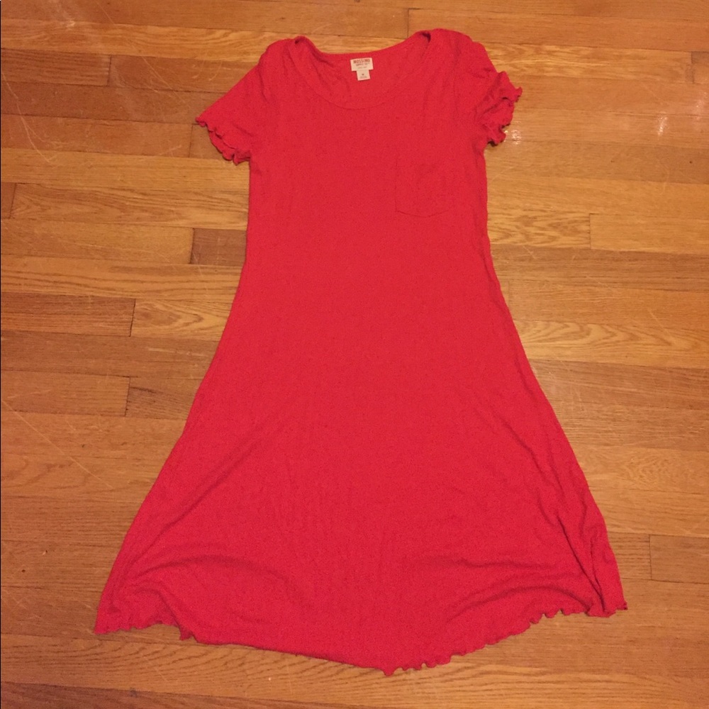 Cozy red dress