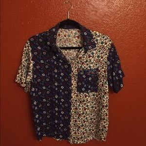 Vintage Floral Button Down