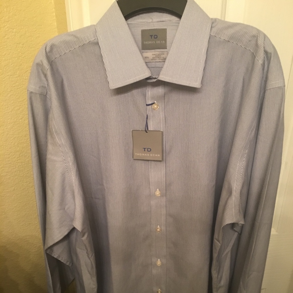 New Men’s THOMAS DEAN dress shirt 16 1/2L