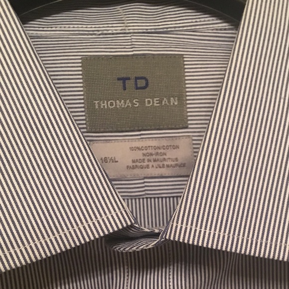 New Men’s THOMAS DEAN dress shirt 16 1/2L - Picture 2 of 7