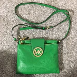 Michael Kors Cross Body Purse - Green