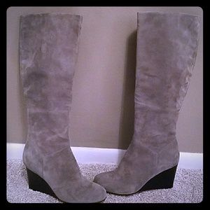 Cole Haan Cora Wedge Boot Suede *Brand New*