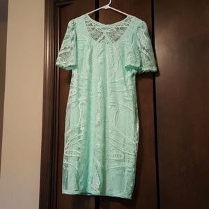Mint lacey dress