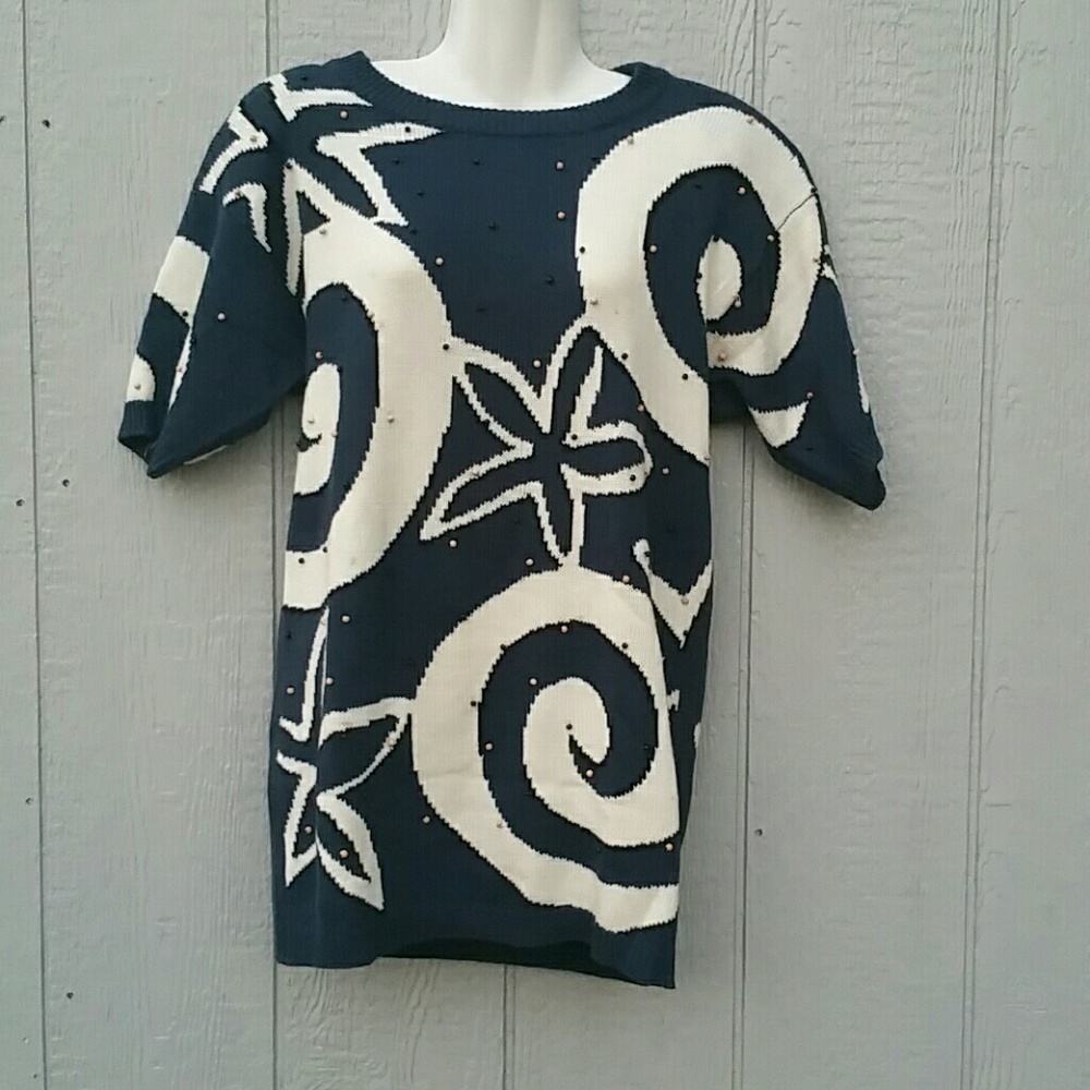 Vintage Marisa Christina Beaded Sweater Dress