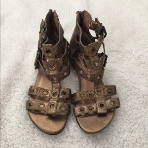 TWO LIPS TOO | bronze gladiator sandals