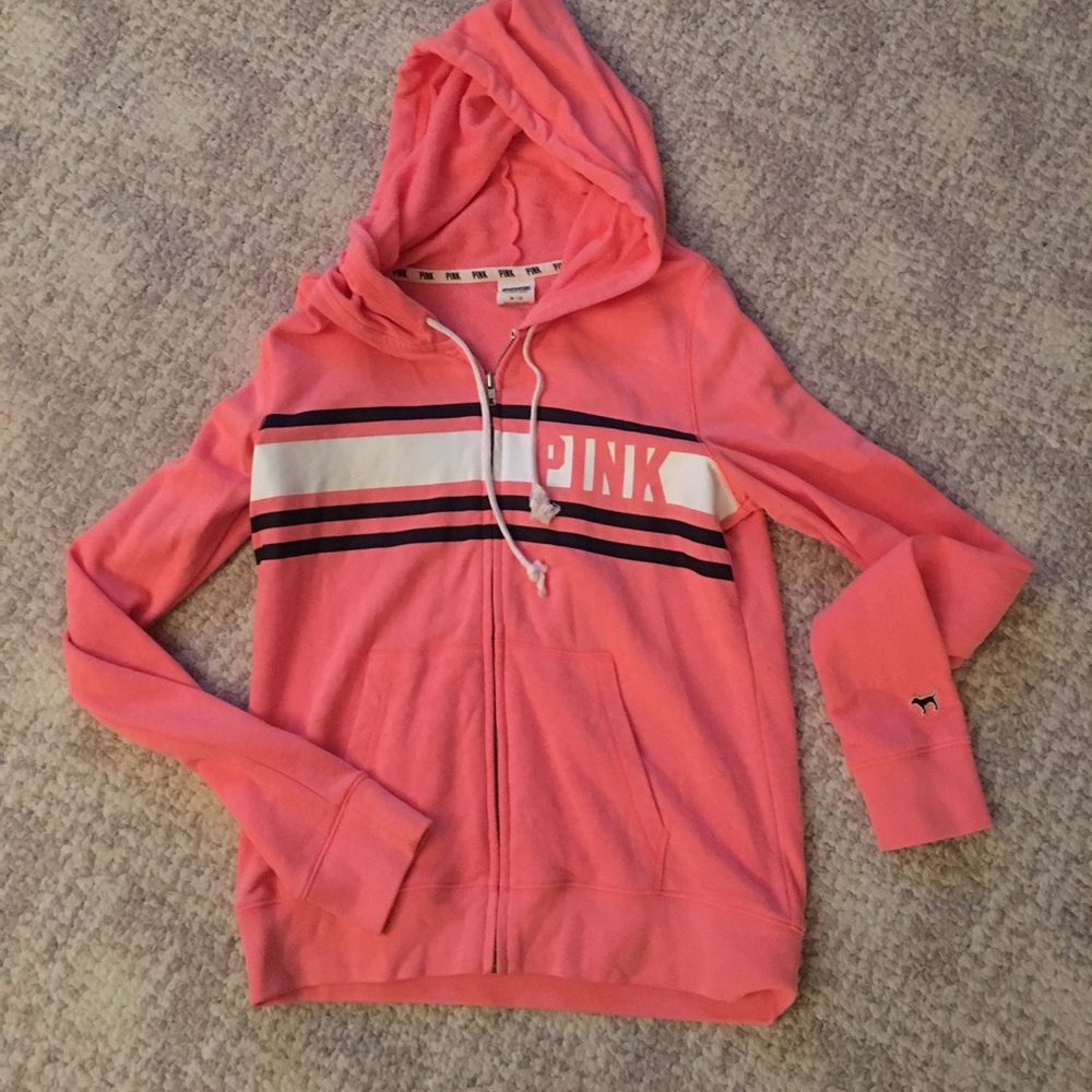 Pink full zip hoodie!