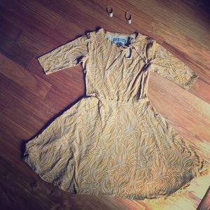 Effie's Heart (Modcloth) mustard gold dress