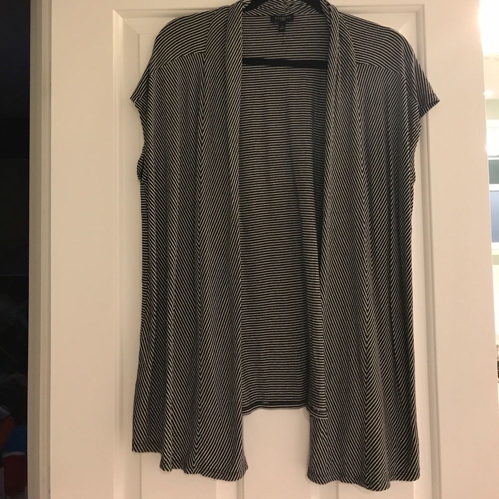 VGUC 1X Talbots Open Drape Cardi